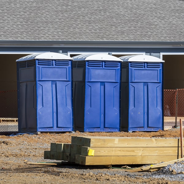 are there any restrictions on where i can place the porta potties during my rental period in Capshaw AL